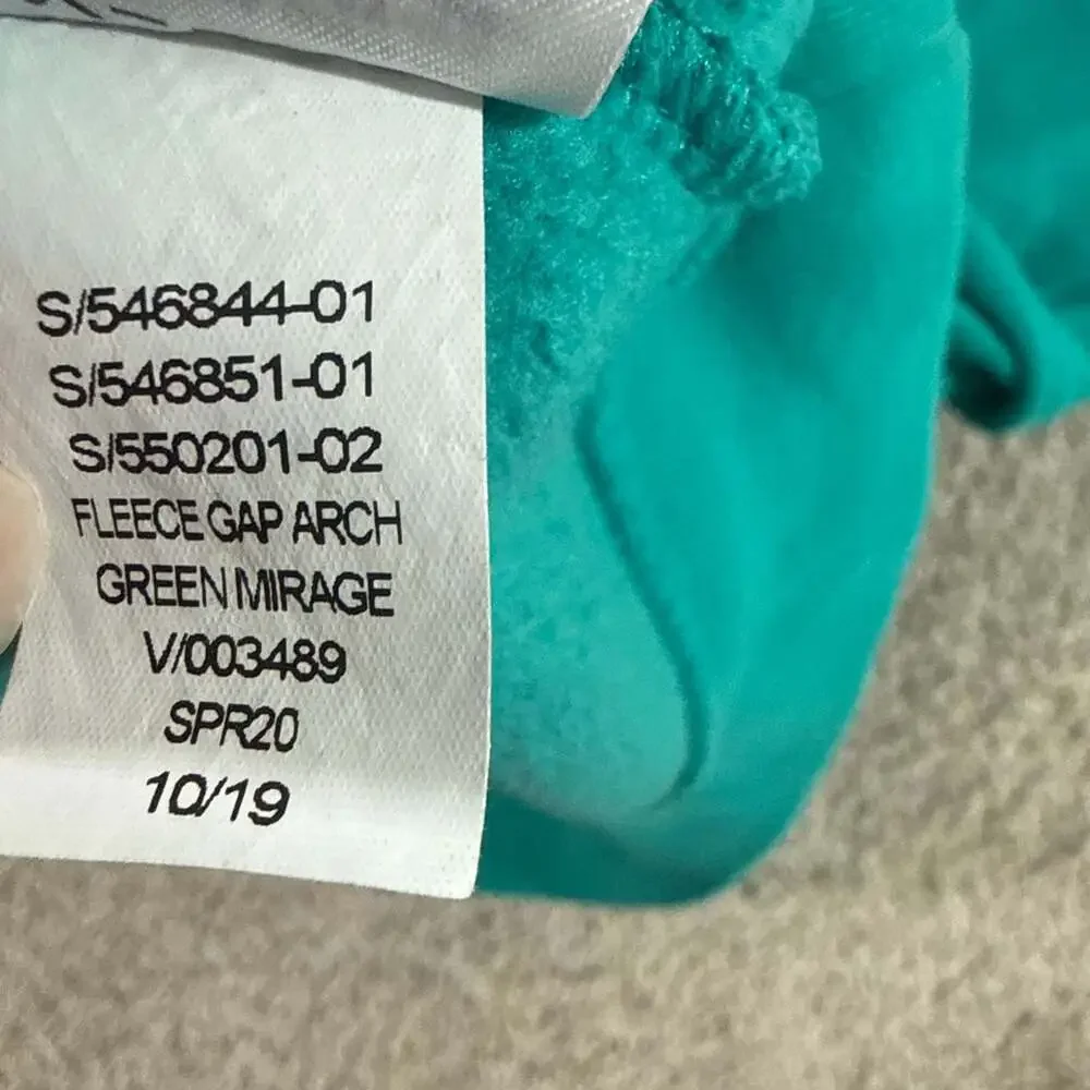 GAP Arch Logo Hoodie Mens XL Green Mirage Pullover Fleece Sweatshirt EUC - Picture 8 of 8